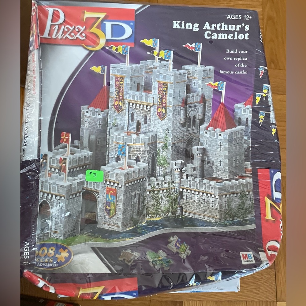 Puzz 3D King Arthur's Camelot 608 Piece Jigsaw Puzzle Castle Advanced